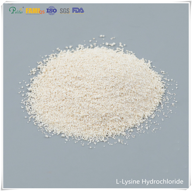 Chlorhydrate de l-lysine 98,5% de qualité d'alimentation CAS no. 657-27-2 