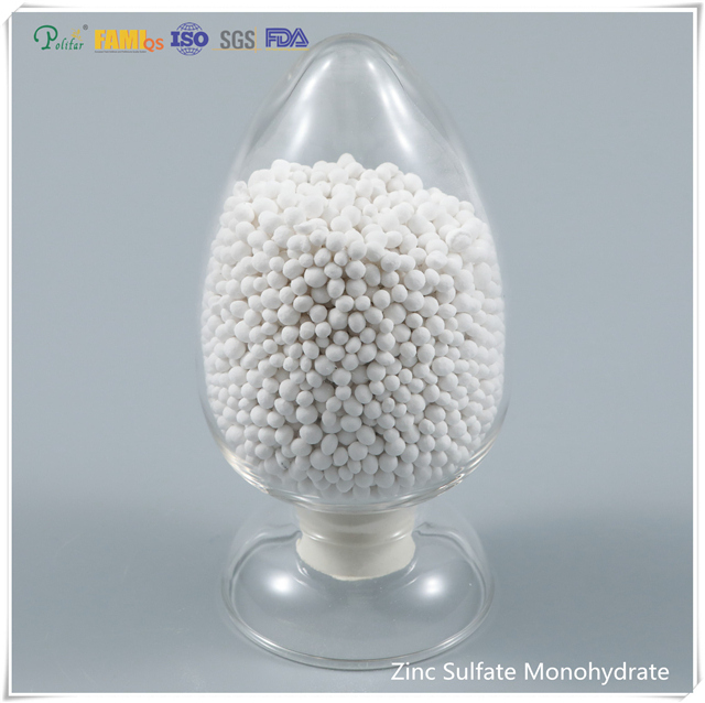qualité alimentaire des granulés de sulfate de zinc Monohydrate